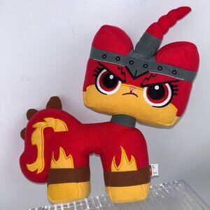 Angry Kitty Plush Toy from The LEGO Movie 2 Unikitty 10" Red Yellow 2018